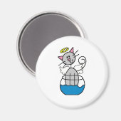 スティックスフィギュア天使キャットマグネット マグネット (正面/裏面)