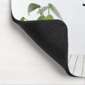 スティックスフィギュア女の子インスピレーション引用文 マウスパッド (コーナー)