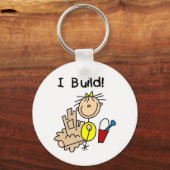 スティックスフィギュア女の子サンドキャッスル キーホルダー (正面)