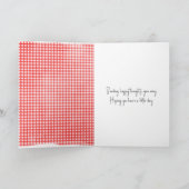 スティックスフィギュア女の子ジンガム考えドレスの君 カード (内部)