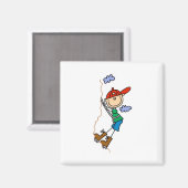 スティックスフィギュア山登山磁石 マグネット (正面/裏面)