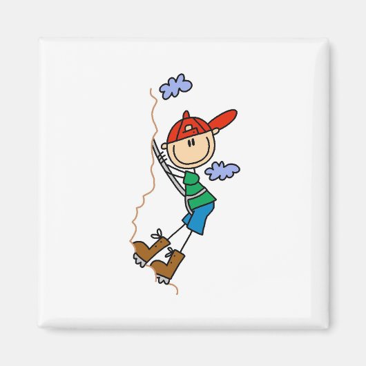 スティックスフィギュア山登山磁石 マグネット (正面)