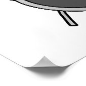 スティックスフィギュア男性ドラマーTシャツとギフト ポスター (角)