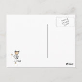 スティックスフィギュア空手Tシャツとギフト ポストカード (裏面)