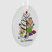 スティックスフィギュア読ママのキッズアクリルオーナメント オーナメント (正面)