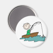 スティックスフィギュア魚釣り磁石 マグネット (正面/裏面)