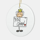 スティックスフィギュアBBQクイーン セラミックオーナメント (左)