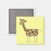 スティックスフィギュアGiraffe Tシャツ&ギフト マグネット (正面/裏面)