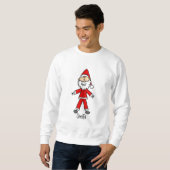 スティックスフィギュアSanta Claus Tシャツとギフト スウェットシャツ (正面フル)