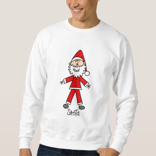 スティックスフィギュアSanta Claus Tシャツとギフト スウェットシャツ (正面)