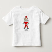 スティックスフィギュアSanta Claus Tシャツとギフト トドラーTシャツ (正面)