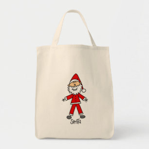 スティックスフィギュアSanta Claus Tシャツとギフト トートバッグ