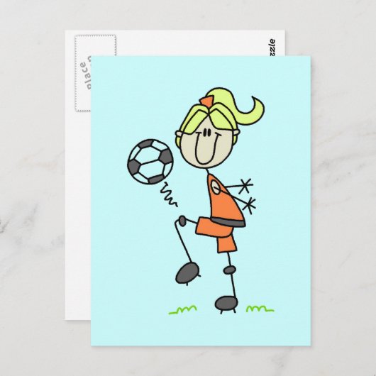 スティックスフィギュアTシャツとギフト ポストカード (正面/裏面)