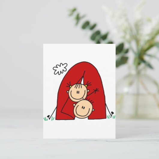 スティックスフィギュアTシャツとギフト ポストカード (スタンド正面)