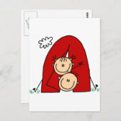 スティックスフィギュアTシャツとギフト ポストカード (正面/裏面)