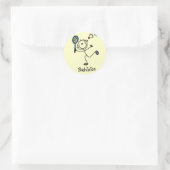 スティックスフィギュアTシャツとギフト ラウンドシール (バッグ)