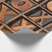 スティックタックトゥまたはノーツとクロスのゲーム – ヴィンテージ ラッピングペーパー (角)