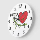 スティックバグが大好き ラージ壁時計 (傾斜)