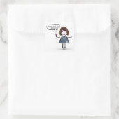 スティックパーティーガールでスニーカーとワインスクエアスティ スクエアシール (バッグ)