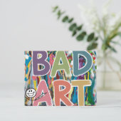 スティックフィギュアの悪い芸術 ポストカード (スタンド正面)