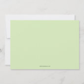 スティックフィギュアの男の子の1歳の誕生日招待状 招待状 (裏面)