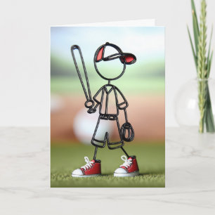 スティックフィギュアの野球選手 カード