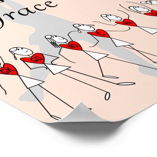 スティックフィギュアやる気を起こさせるネットボール引用文 ポスター (角)