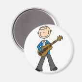 スティックフィギュアギタリストマグネット マグネット (正面/裏面)