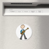 スティックフィギュアギタリストマグネット マグネット (インサイチュ (食洗機))