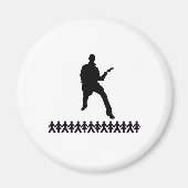 スティックフィギュアギター マグネット (正面)