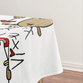 スティックフィギュアクリスマストナディアホリデーテーブルクロス テーブルクロス (インサイチュ)