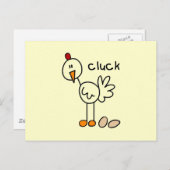 スティックフィギュアチキン Tシャツ＆ギフト ポストカード (正面/裏面)