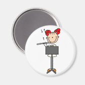 スティックフィギュアフルート磁石 マグネット (正面/裏面)