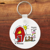 スティックフィギュア動物Tシャツとギフト キーホルダー (正面)