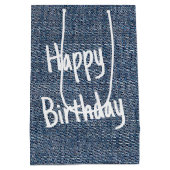 スティックフィギュア女とワインの定義 ミディアムペーパーバッグ (裏面)