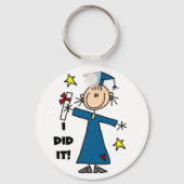 スティックフィギュア女子院生Tシャツ&ギフト キーホルダー (正面)