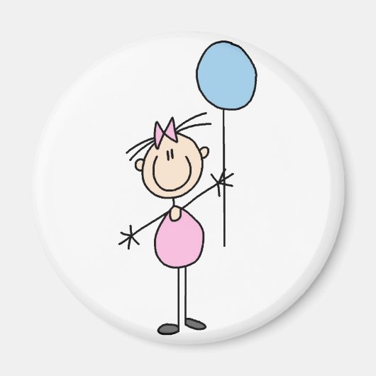 スティックフィギュア幼児マグネット マグネット (正面)