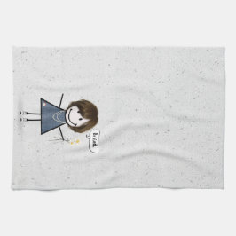 スティックフィギュア引用文 キッチンタオル