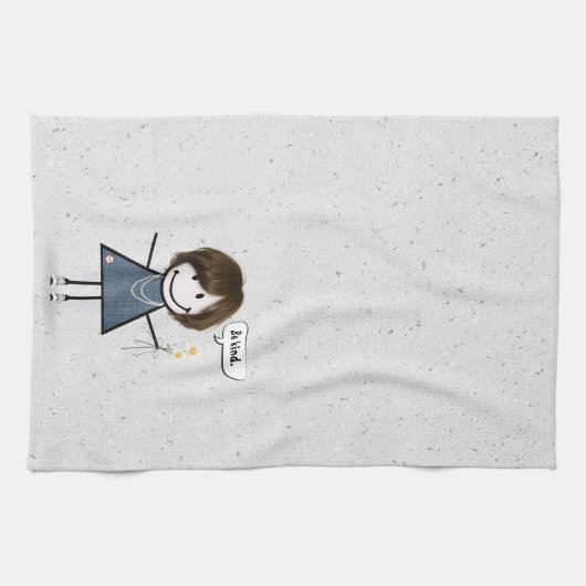 スティックフィギュア引用文 キッチンタオル (横)