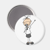 スティックフィギュア歌手マグネット マグネット (正面/裏面)