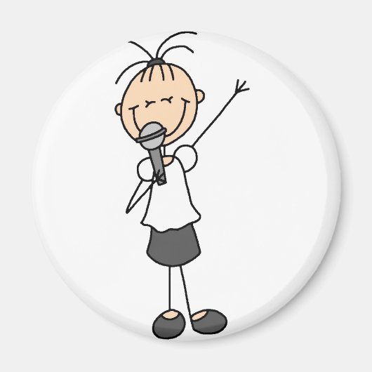 スティックフィギュア歌手マグネット マグネット (正面)