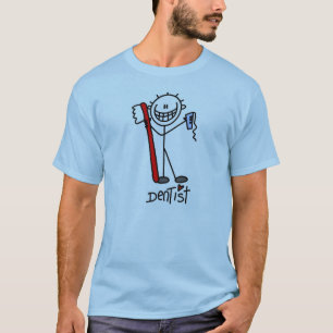 スティックフィギュア歯医者 Tシャツ