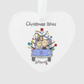 スティックフィギュア結婚のカップルのアクリルオーナメント オーナメント (裏面)