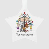 スティックフィギュア4、犬のアクリルオーナメント オーナメント (正面)