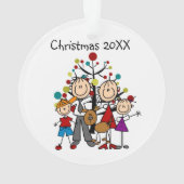 スティックフィギュア4、犬のアクリルオーナメント オーナメント (裏面)