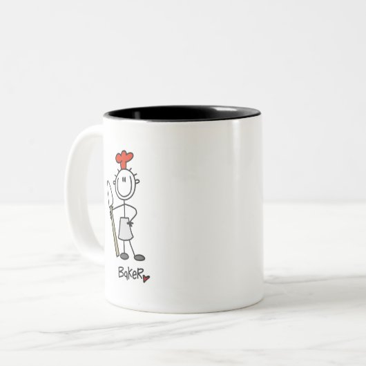 スティックフィギュア ツートーンマグカップ (正面左)