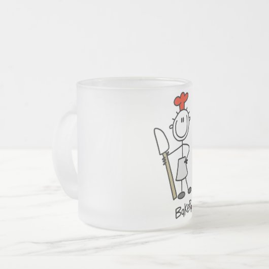 スティックフィギュア フロストグラスマグカップ (正面左)