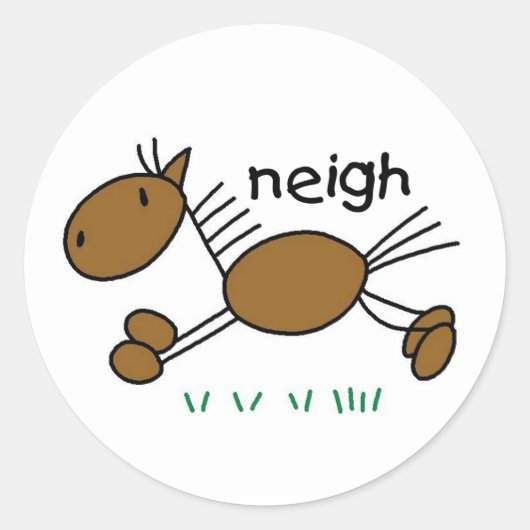 スティックフィギュア ラウンドシール (正面)