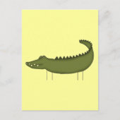 スティックフィギュアCrocodile Tシャツとギフト ポストカード (正面)