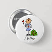 スティックフィギュアIガーデンTシャツとギフト 缶バッジ (正面&裏面)